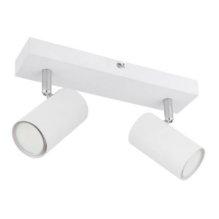 Globo - Spotlampa 2xGU10/35W/230V vit