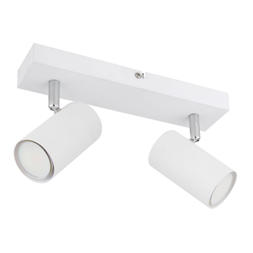 Globo - Spotlampa 2xGU10/35W/230V vit