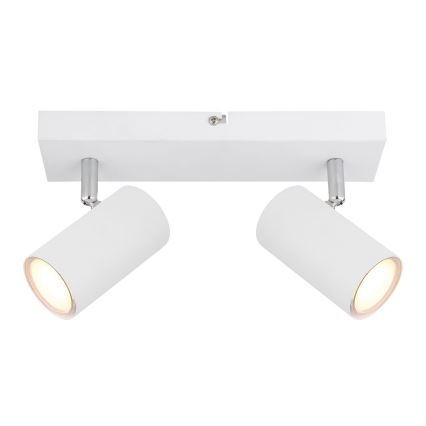 Globo - Spotlampa 2xGU10/35W/230V vit