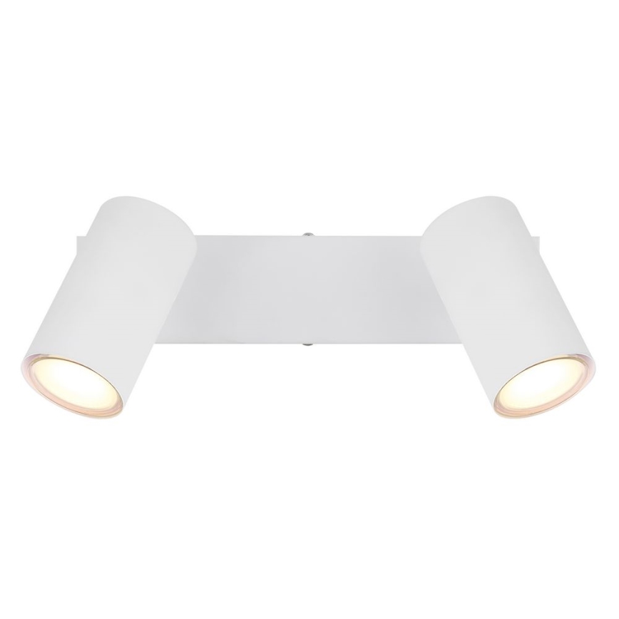 Globo - Spotlampa 2xGU10/35W/230V vit