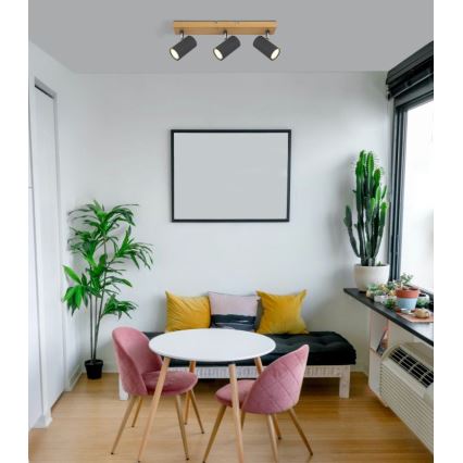 Globo - Spotlight 3xGU10/35W/230V grå/brun