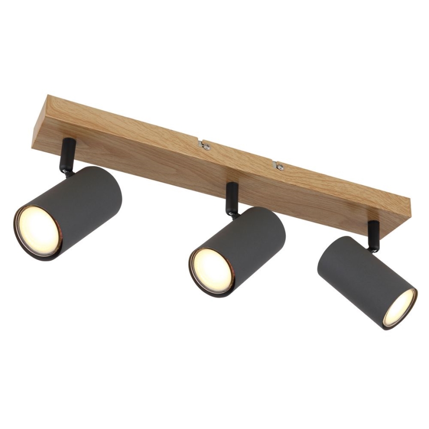 Globo - Spotlight 3xGU10/35W/230V grå/brun