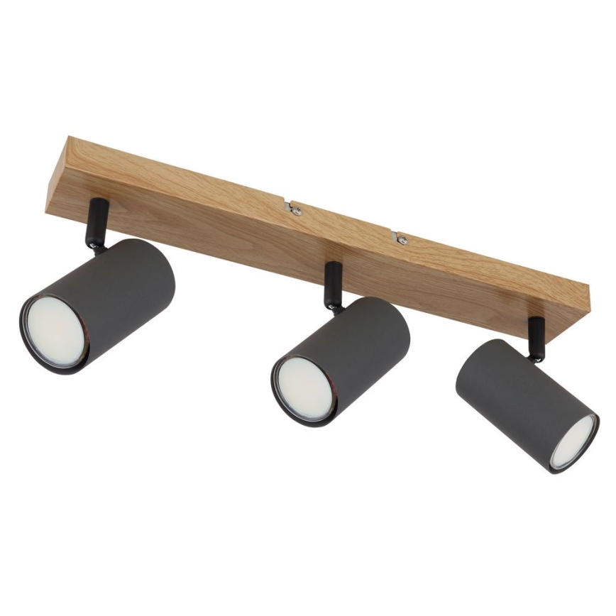 Globo - Spotlight 3xGU10/35W/230V grå/brun