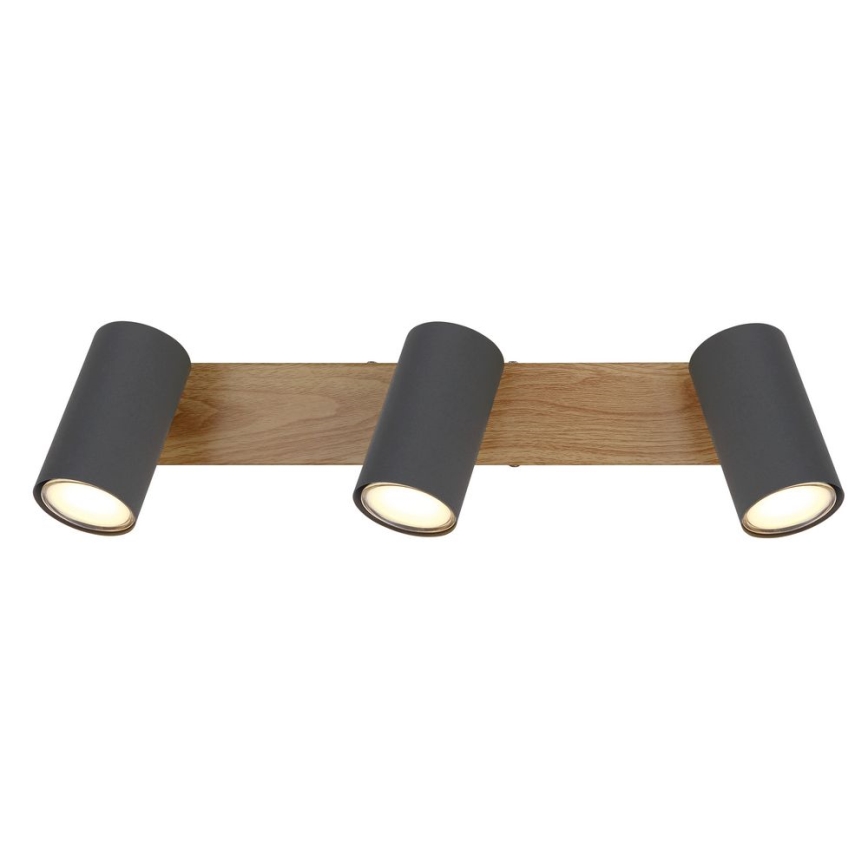 Globo - Spotlight 3xGU10/35W/230V grå/brun