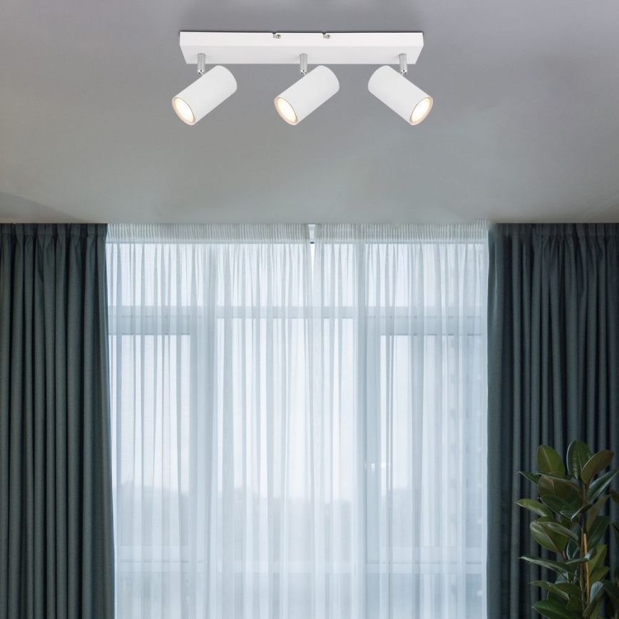 Globo - Spotbelysning 3xGU10/35W/230V vit