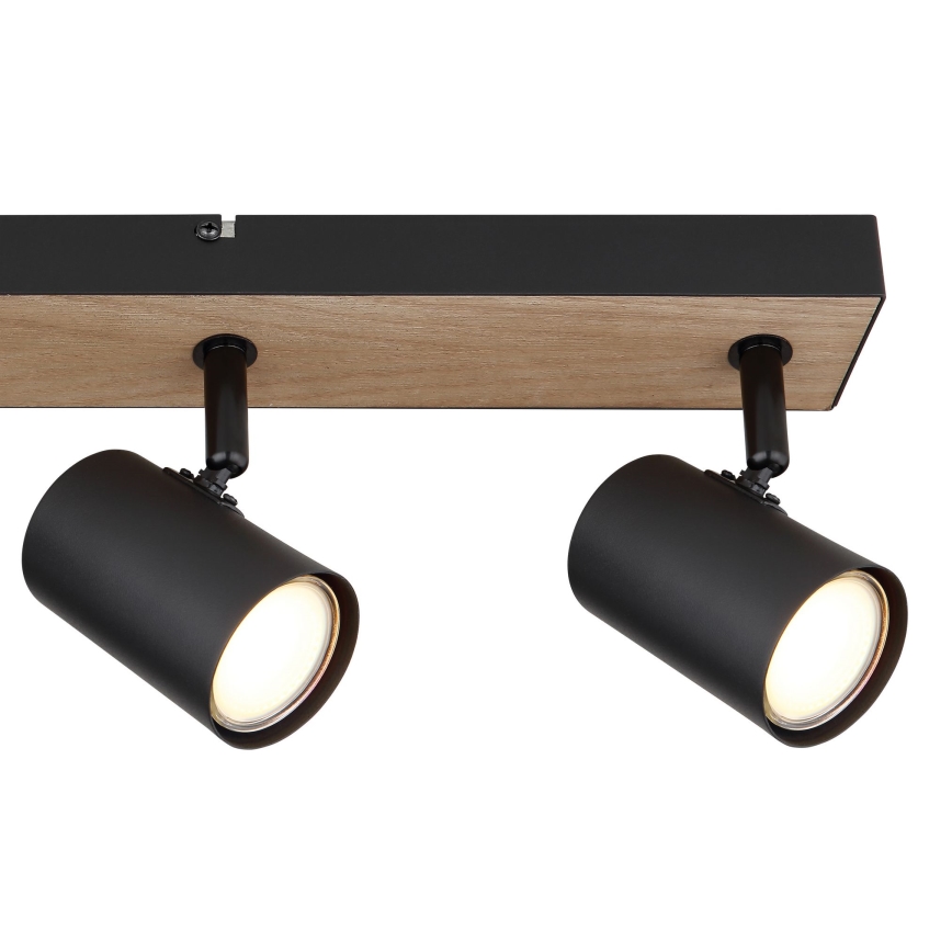 Globo - Spotlight 4xGU10/35W/230V svart/brun