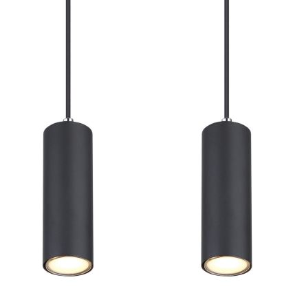 Globo - Taklampa med lina 4xGU10/35W/230V svart