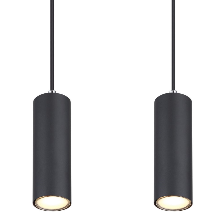 Globo - Taklampa med lina 4xGU10/35W/230V svart