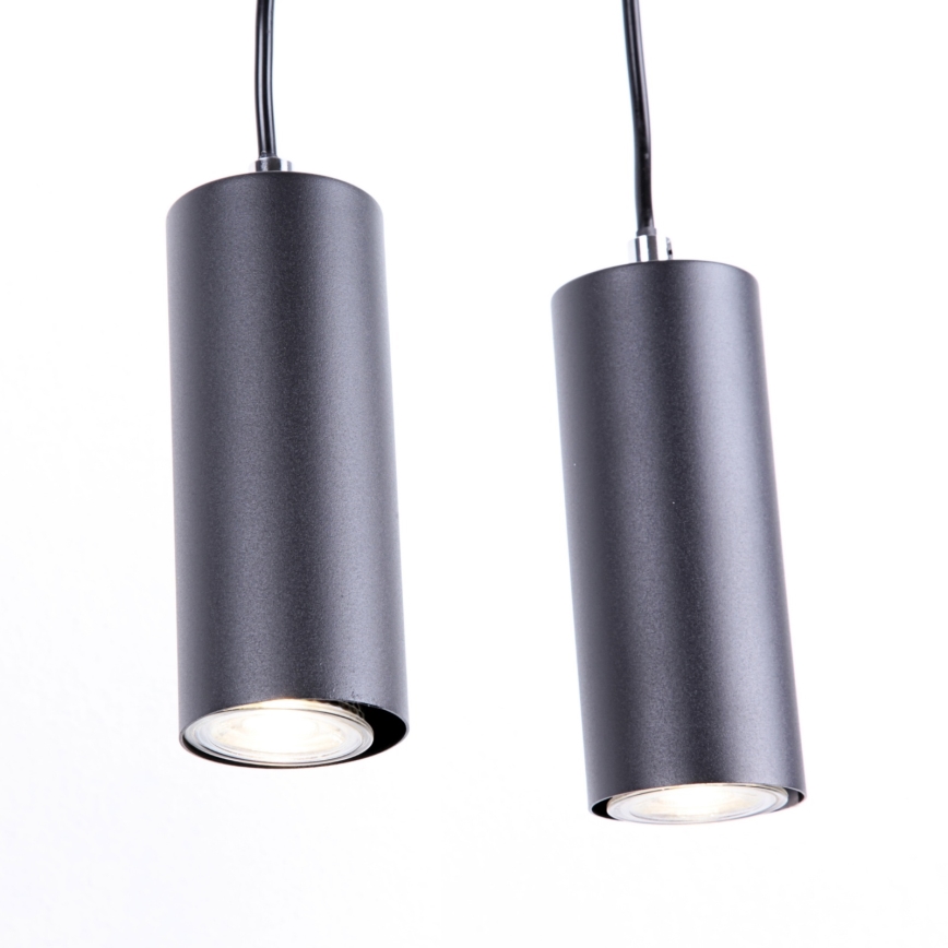 Globo - Taklampa med lina 4xGU10/35W/230V svart