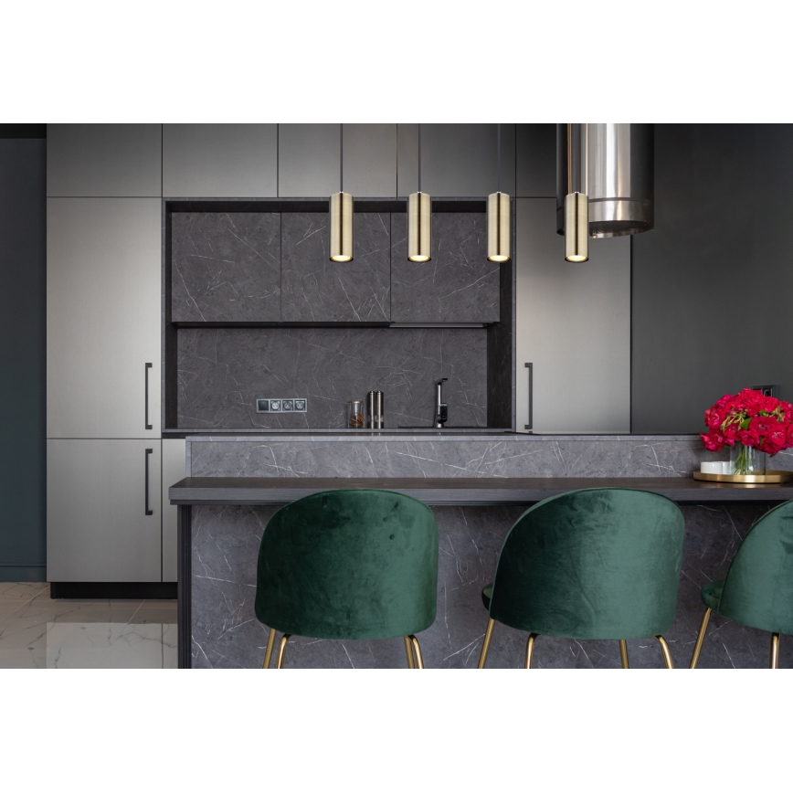 Globo - Taklampa med 4xGU10/35W/230V svart/mässing