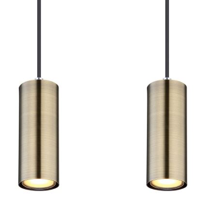 Globo - Taklampa med 4xGU10/35W/230V svart/mässing