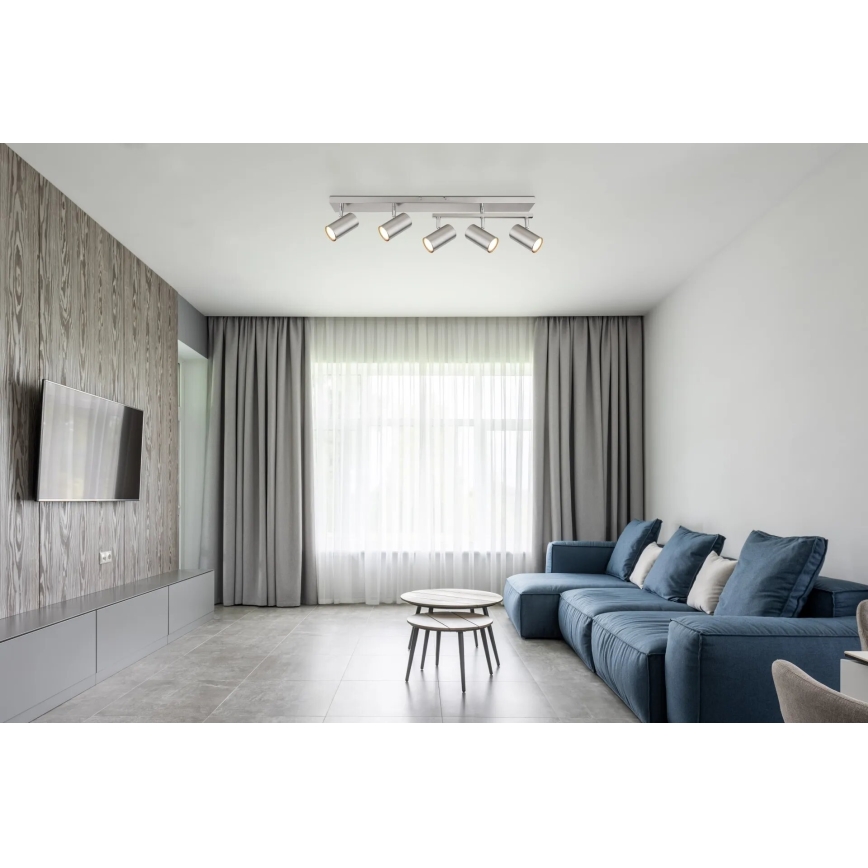 Globo - Spotlight 5xGU10/35W/230V matt krom