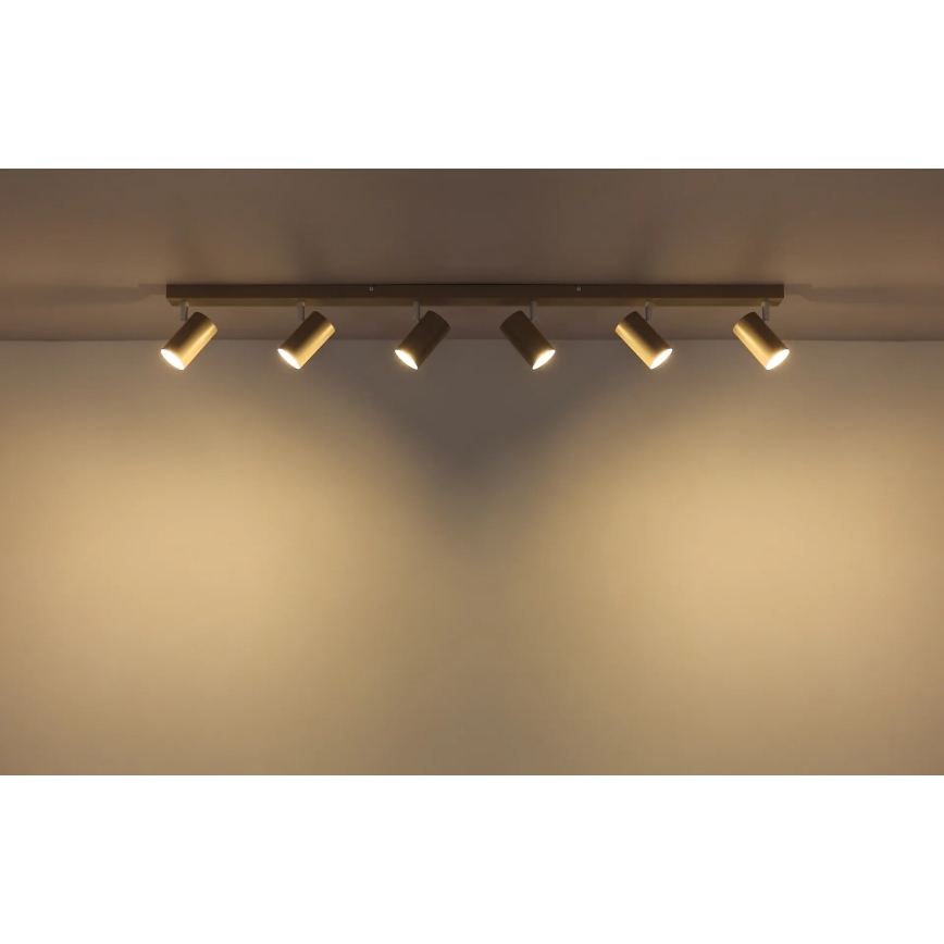 Globo - Takspot 6xGU10/35W/230V beige