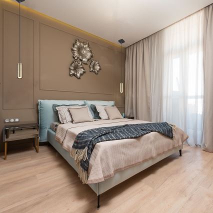 Globo - Taklampa 1xGU10/35W/230V svart/mässing