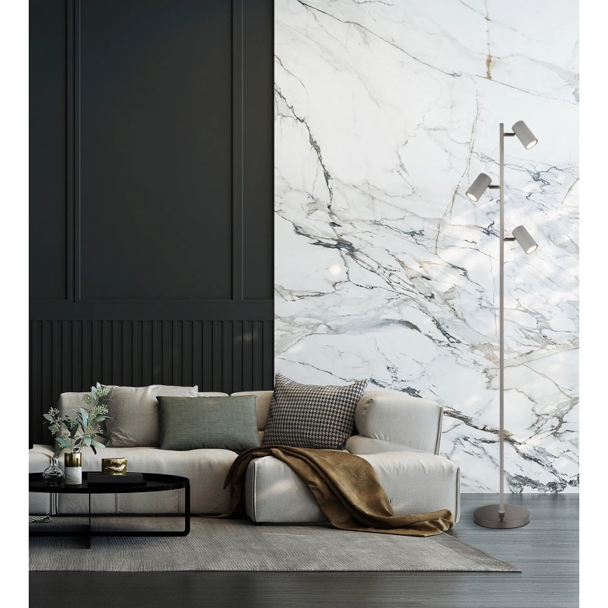 Globo - Golvlampa 3xGU10/5W/230V grå