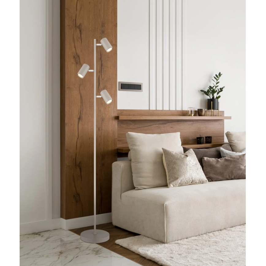 Globo - Golvlampa 3xGU10/5W/230V beige