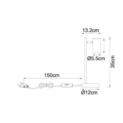 Globo - Bordslampa 1xGU10/5W/230V beige