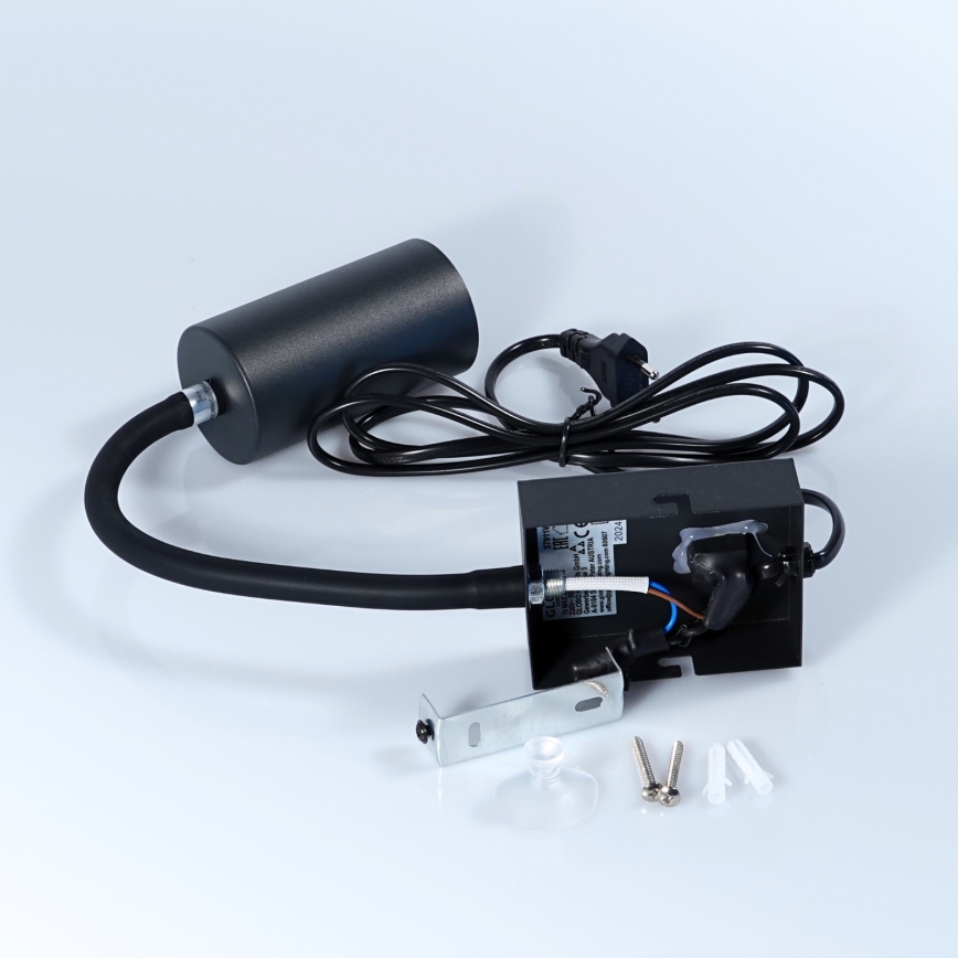 Globo - Flexibel vägglampa 1xGU10/25W/230V svart