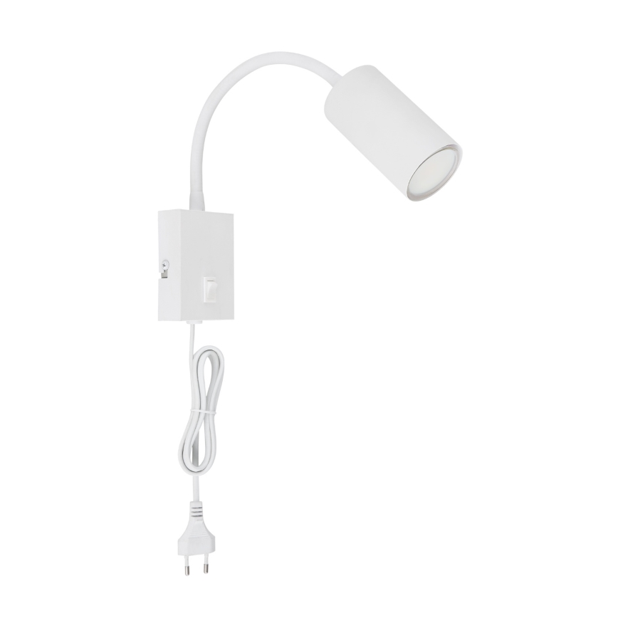 Globo - Flexibel vägglampa 1xGU10/25W/230V vit