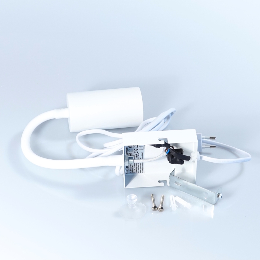 Globo - Flexibel vägglampa 1xGU10/25W/230V vit
