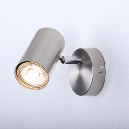 Globo - Väggspotlight 1xGU10/25W/230V matt krom