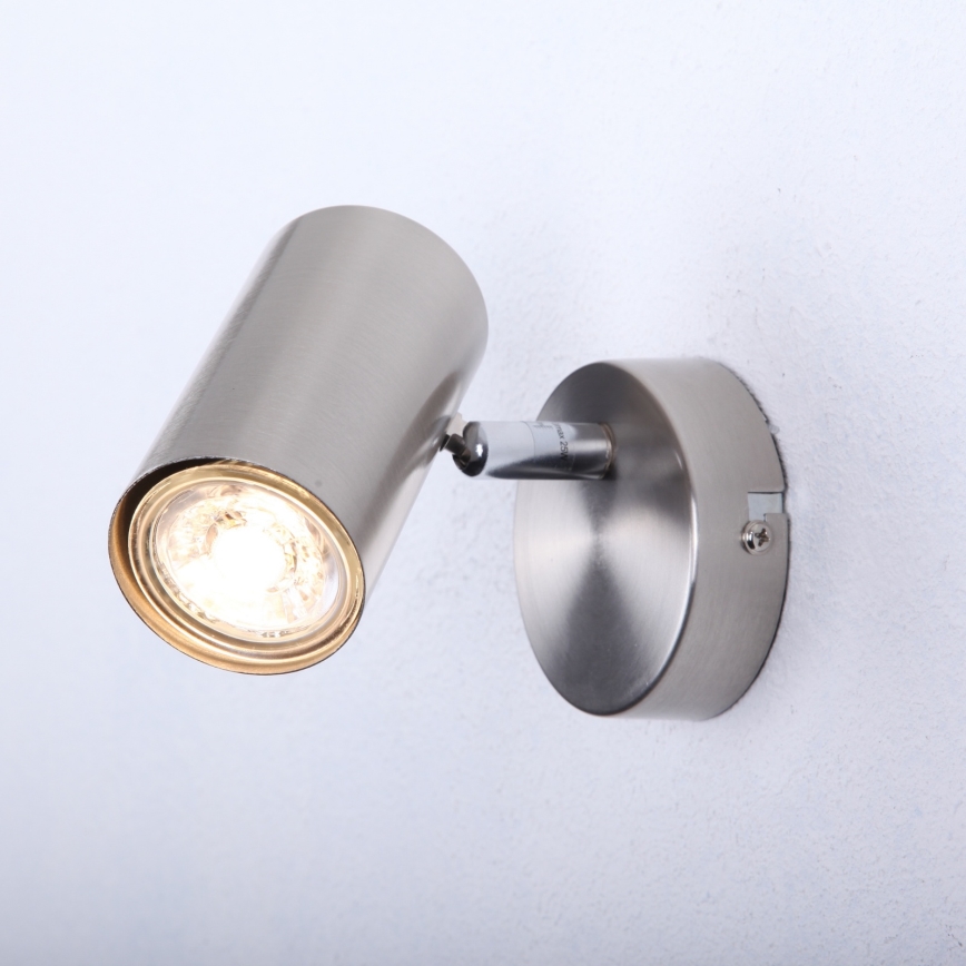 Globo - Väggspotlight 1xGU10/25W/230V matt krom