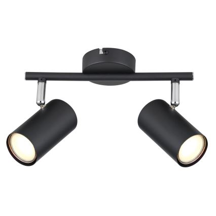 Globo - Spotlight 2xGU10/25W/230V svart
