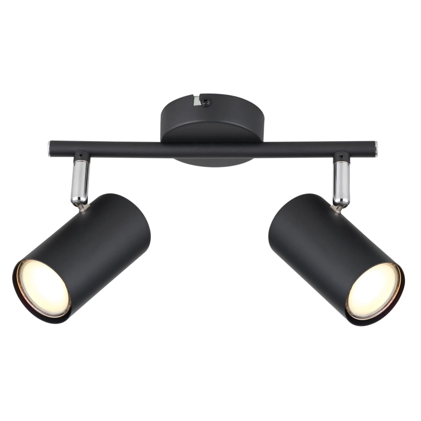 Globo - Spotlight 2xGU10/25W/230V svart