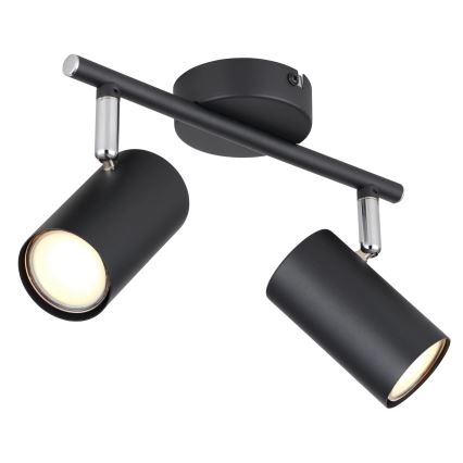 Globo - Spotlight 2xGU10/25W/230V svart