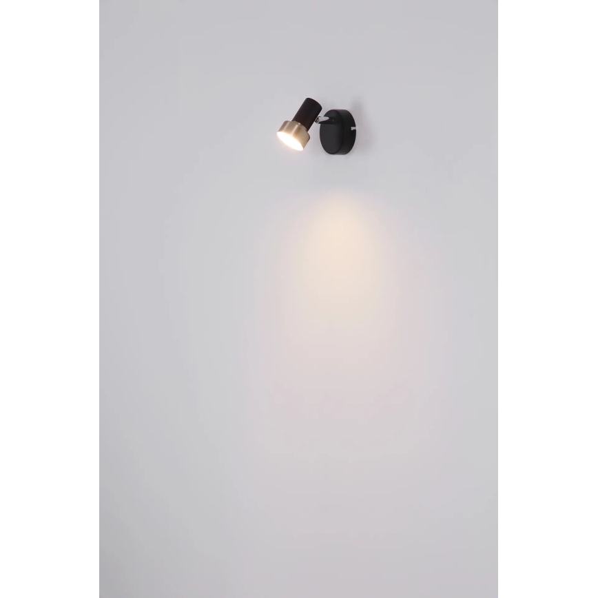Globo - Väggspotlight 1xGU10/25W/230V svart/silver