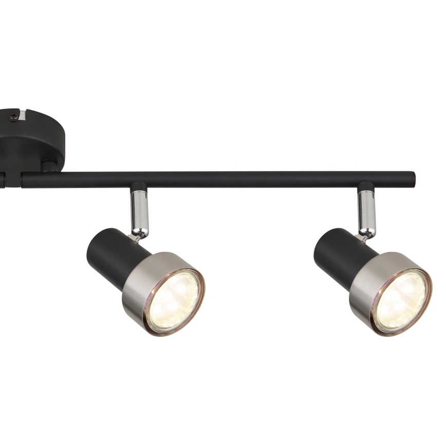 Globo - Spotlight  4xGU10/25W/230V svart/silver