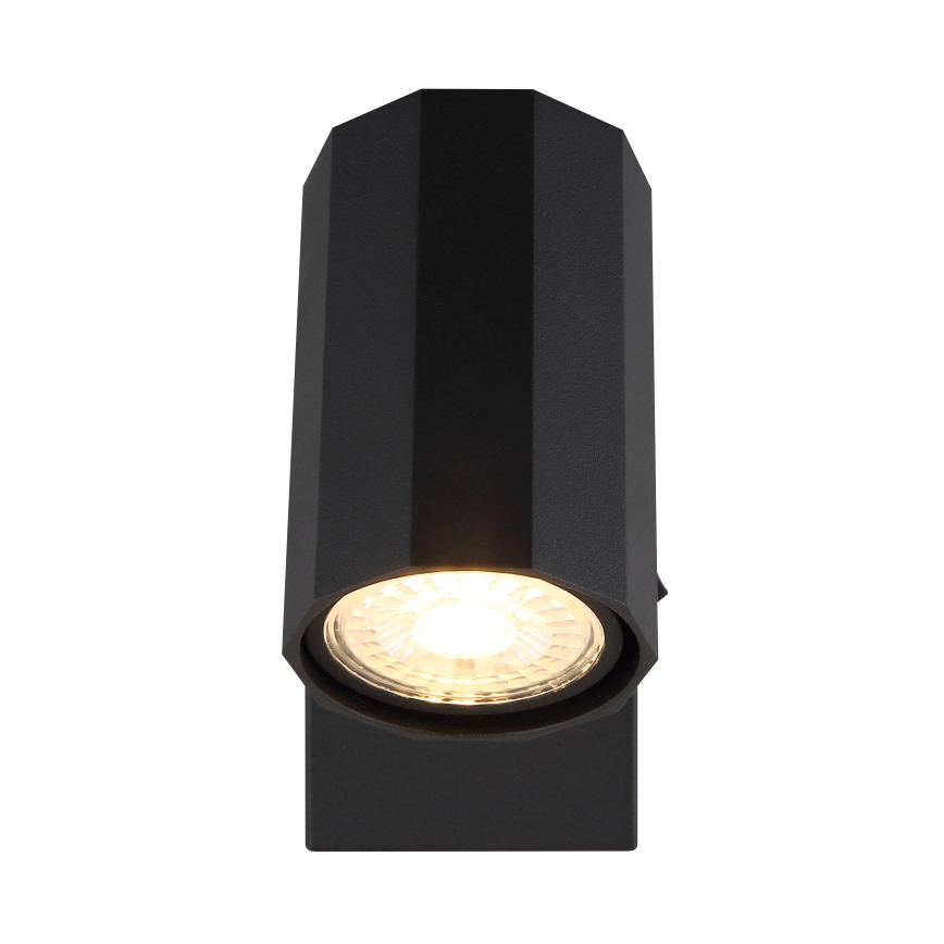 Globo - Väggspotlight 1xGU10/25W/230V svart