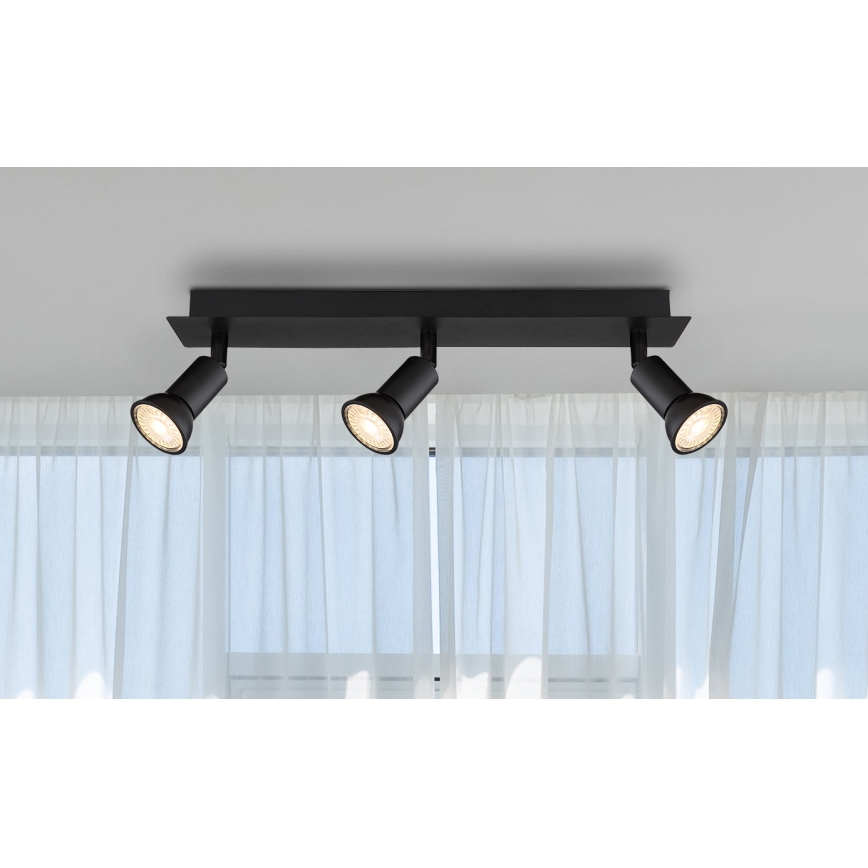 Globo - Spotlight 3xGU10/35W/230V svart