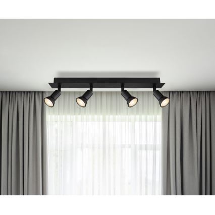 Globo - Spotlight 4xGU10/35W/230V svart