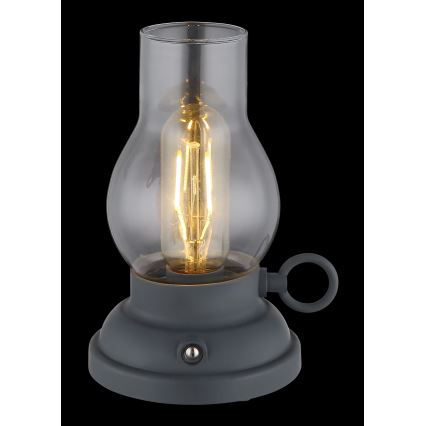 Globo - LED Dimbart uppladdningsbart touchbordslampa LED/1W/3,7V 1200 mAh antracit