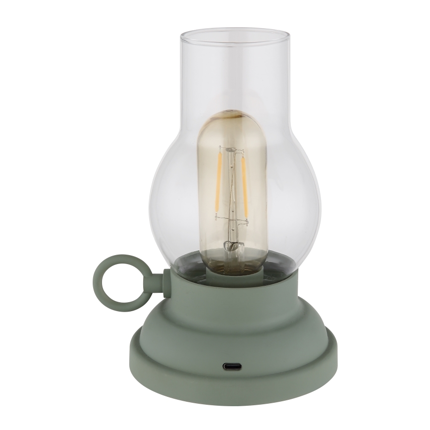 Globo - LED Dimbart uppladdningsbart touchbordslampa LED/1W/3,7V 1200 mAh grön