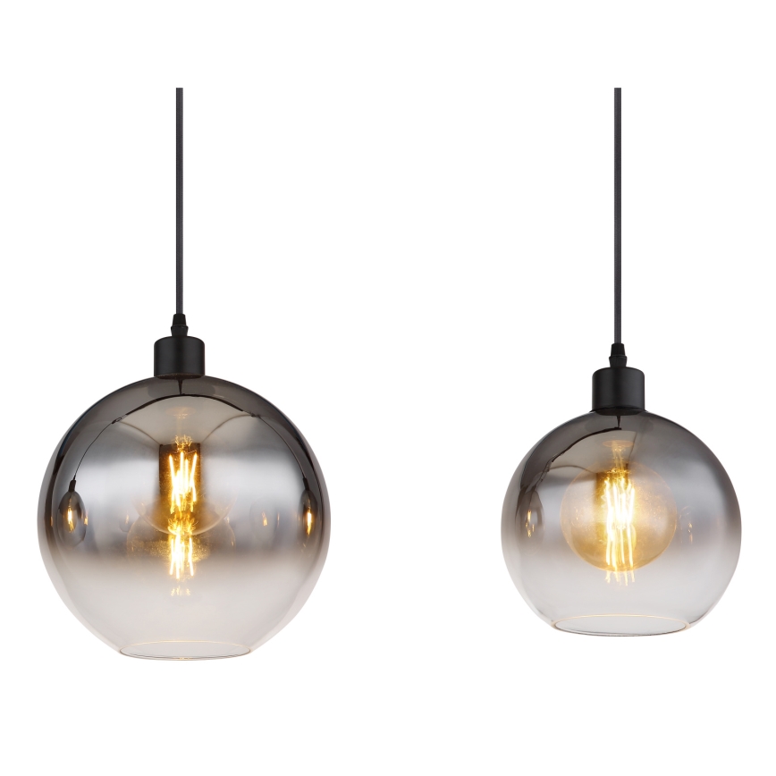 Globo - Pendellampa med kabel 3xE27/60W/230V