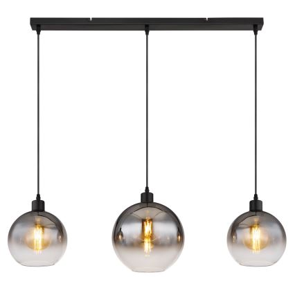 Globo - Pendellampa med kabel 3xE27/60W/230V
