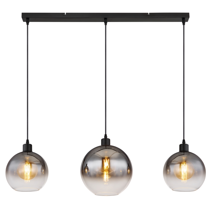 Globo - Pendellampa med kabel 3xE27/60W/230V