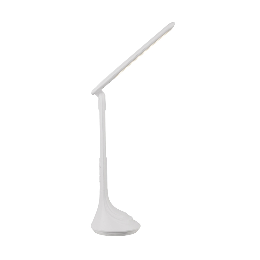 Globo - LED dimbar uppladdningsbar bordslampa med display LED/4W/230V 2200 mAh vit