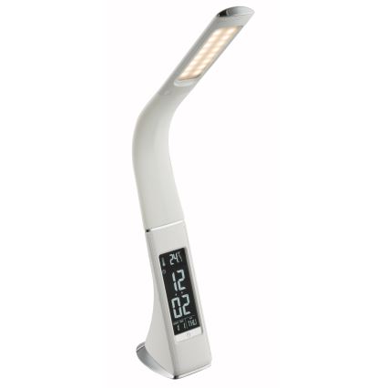 Globo - LED dimbar touchbordslampa med display LED/6,5W/230V 3000/4500/5800K vit