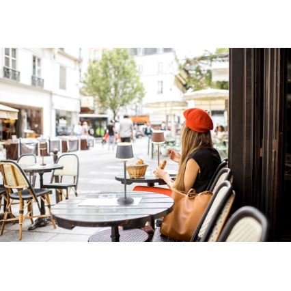 Globo - LED Dimbart uppladdningsbart touchbordslampa LED/4,6W/3,7V 3000K 1800mAh grå IP54