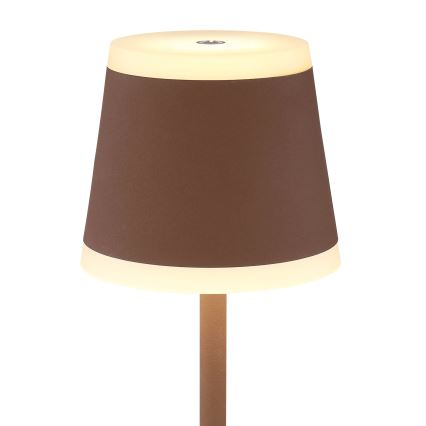 Globo - LED Dimbart uppladdningsbart touchbordslampa LED/4,6W/3,7V 3000K 1800mAh brun IP54