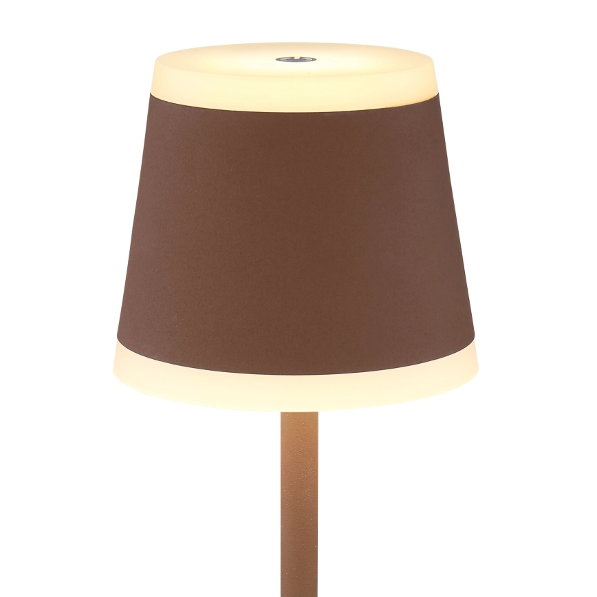 Globo - LED Dimbart uppladdningsbart touchbordslampa LED/4,6W/3,7V 3000K 1800mAh brun IP54