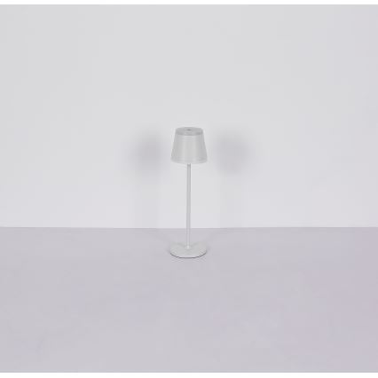 Globo - LED dimbar uppladdningsbar touchbordslampa LED/4,6W/230V 1800 mAh USB IP54 vit