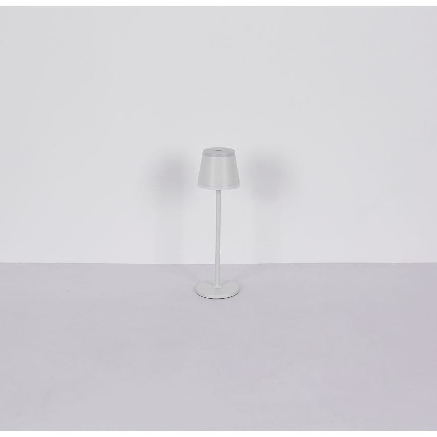 Globo - LED dimbar uppladdningsbar touchbordslampa LED/4,6W/230V 1800 mAh USB IP54 vit