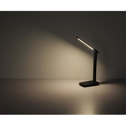 Globo - LED beröringsstyrd, dimbar och uppladdningsbar bordslampa LED/4W/5V 2700/4000/6500K 1800 mAh svart