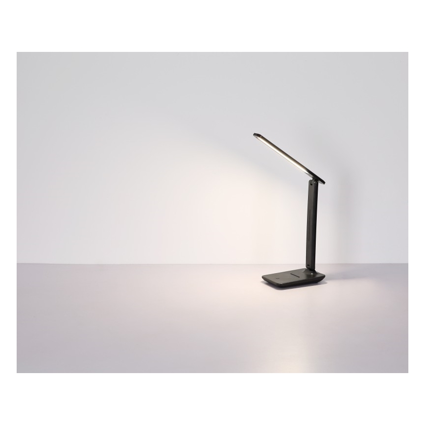 Globo - LED beröringsstyrd, dimbar och uppladdningsbar bordslampa LED/4W/5V 2700/4000/6500K 1800 mAh svart
