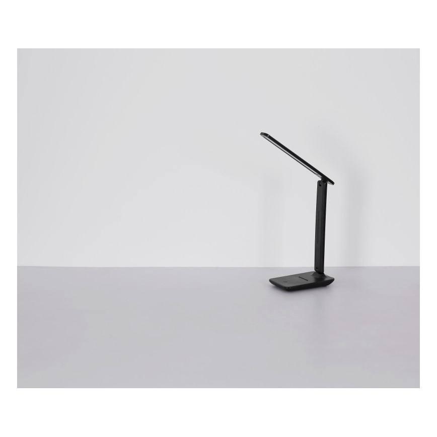 Globo - LED beröringsstyrd, dimbar och uppladdningsbar bordslampa LED/4W/5V 2700/4000/6500K 1800 mAh svart
