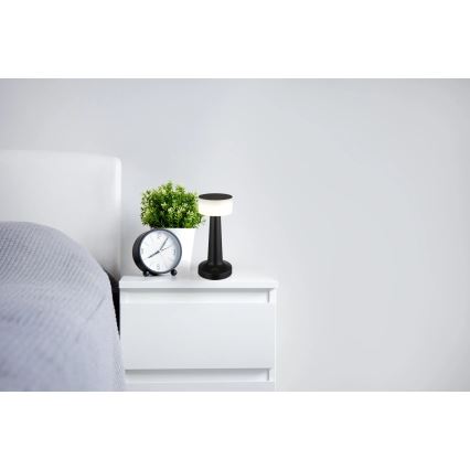 Globo - LED dimbar touchbordslampa LED/1W/3,7V 2700K/4000K/6500K 800 mAh USB svart